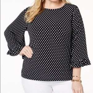 Michael Michael Kors | Plus Size Polka Dot Top
